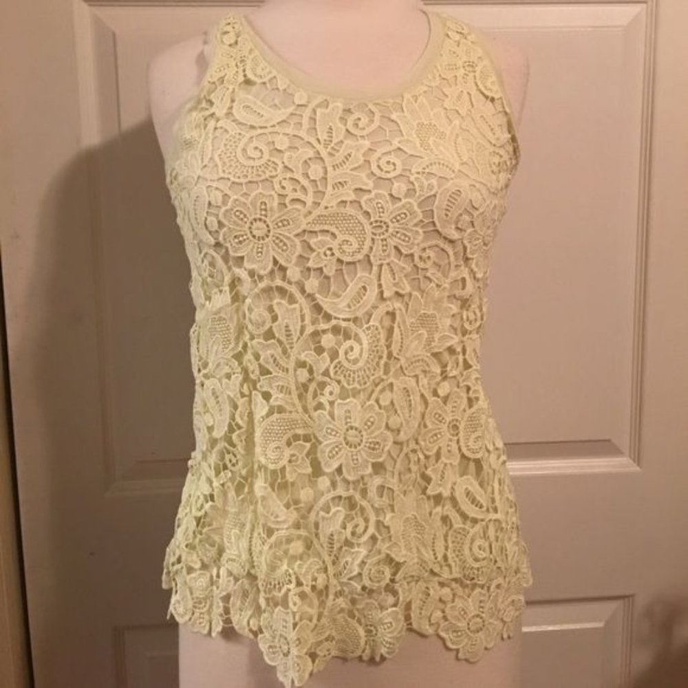 J crew XS lace sleeveless tank style top